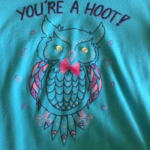 Blue “you’re a hoot” shirt